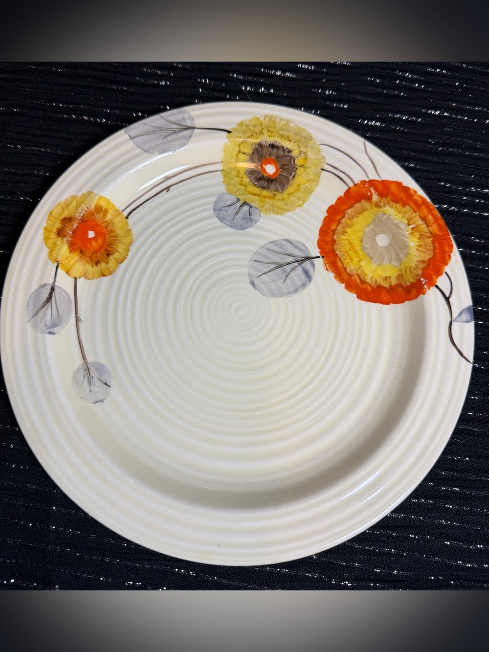 Clarice Cliff Bizarre Tresco Plate Art Deco โ30s Hand Painted 8.25โ Rare Ceramic